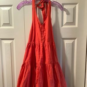 BNWT American Eagle Size Small Orange Halter Dress SUPER CUTE!!